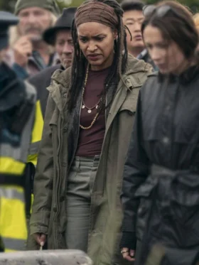 Kerri McLean Bodkin S01 Green Cotton Jacket For Sale