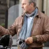 Kevin Costner 3 Days to Kill Brown Jacket