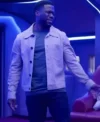 Kevin Hart Lift Beige Cotton Jacket For Sale