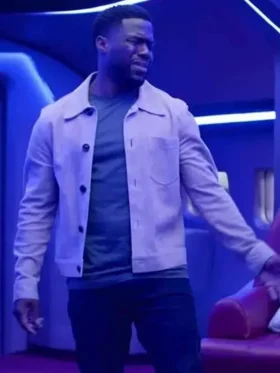 Kevin Hart Lift Beige Cotton Jacket For Sale