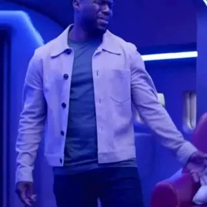 Kevin Hart Lift Beige Cotton Jacket For Sale