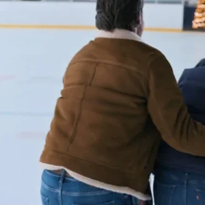 Kevin McGarry Brown Shearling Jacket Back