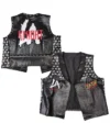 LA Knight Yeah WWE Mens Black Replica Vest