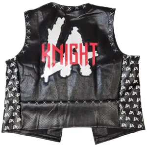 LA Knight Yeah WWE Mens Black Replica Vest Back