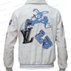 LV Multi Patches Mixed Leather Varsity Blouson Back