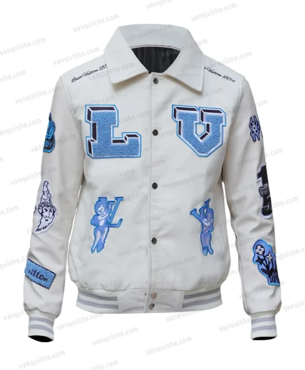 LV Multi Patches Mixed Leather Varsity Blouson Main