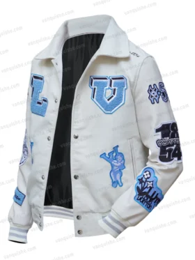 LV Multi Patches Mixed Leather Varsity Blouson Open