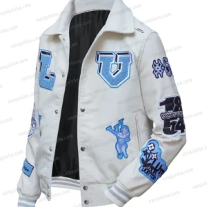LV Multi Patches Mixed Leather Varsity Blouson Open