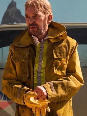Landman S01 Tommy Norris Brown Jacket For Sale