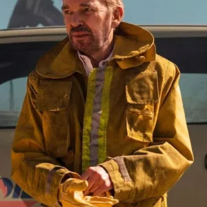 Landman S01 Tommy Norris Brown Jacket For Sale