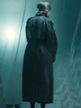 Laura Birn The Crow Grey Trench Coat Back