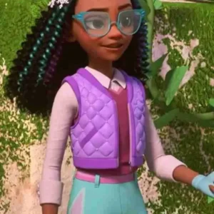 Layla Fletcher Unicorn Academy Purple Quilted Vest