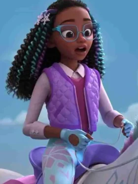 Layla Fletcher Unicorn Academy Purple Quilted Vest For Sale