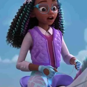 Layla Fletcher Unicorn Academy Purple Quilted Vest For Sale