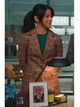 Leah Lewis Matlock Plaid Blazer