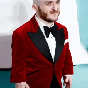 Leigh Gill Joker Folie a Deux Red Blazer For Sale