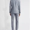 Light Blue Mens Casual Two Piece Suit Back