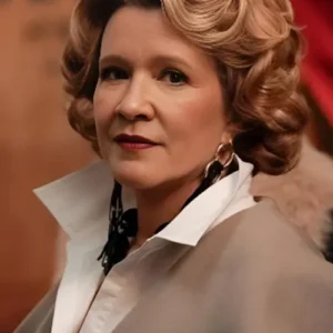 Linda Emond Only Murders in the Building Grey Long Coat