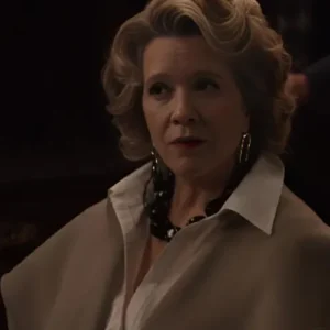 Linda Emond Only Murders in the Building Grey Long Coat For Sale