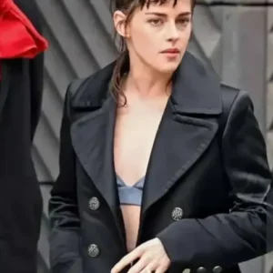 Love Lies Bleeding Premier Kristen Stewart Black Coat