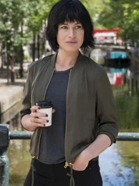 Lucienne Hassell Van der Valk Green Jacket For Sale