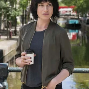 Lucienne Hassell Van der Valk Green Jacket For Sale