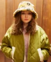 Lucy Only Murders in the Building Green Quilted Jacket
