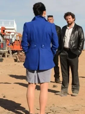 Lydia Rodarte Quayle Breaking Bad Blue Coat Back