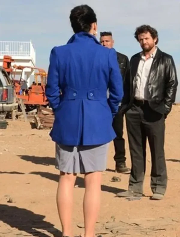 Lydia Rodarte Quayle Breaking Bad Blue Coat Back