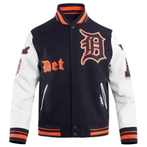MLB Detroit Tigers Old English Varsity Jacket