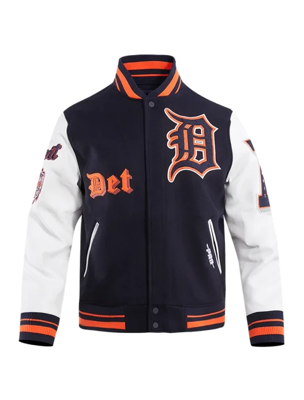 MLB Detroit Tigers Old English Varsity Jacket