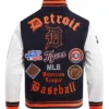 MLB Detroit Tigers Old English Varsity Jacket Back