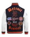 MLB Detroit Tigers Old English Varsity Jacket Back