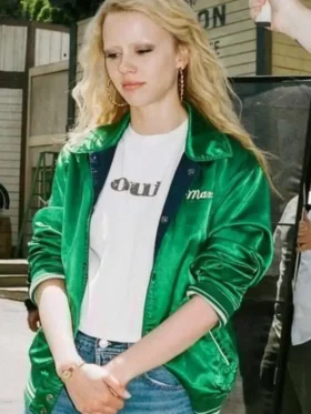 MaXXXine Mia Goth Green Jacket