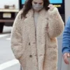 Mabel Mora Only Murders In The Building Beige Fur Coat For Sale