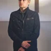 Marc Warren Van der Valk Black Cotton Jacket For Sale