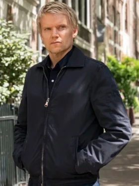 Marc Warren Van der Valk S03 Black Cotton Jacket