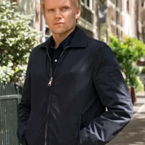 Marc Warren Van der Valk S03 Black Cotton Jacket