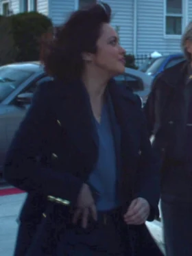 Maria Baez Blue Bloods S14 Black Coat