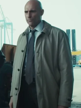 Mark Strong The Silent Hour Brown Coat