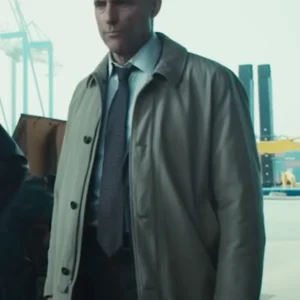 Mark Strong The Silent Hour Brown Coat