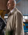 Mark Strong The Silent Hour Brown Coat For Sale
