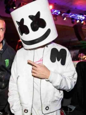 Marshmello White Mens Jacket
