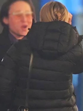 Mary Parker Madame Web Black Puffer Hooded Jacket For Sale