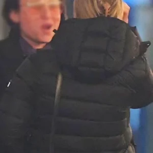 Mary Parker Madame Web Black Puffer Hooded Jacket For Sale