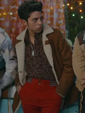 Matias Eva Lasting Brown Shearling Leather Coat