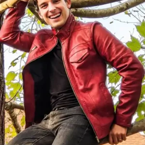 Matpat Red Leather Jacket