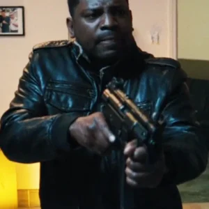 Max Bomer Lights Out Black Leather Jacket