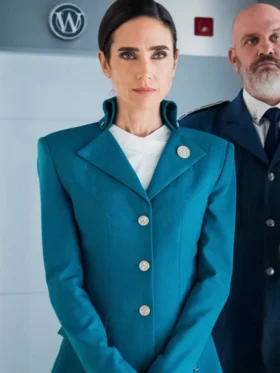Melanie Cavill Snowpiercer Blue Blazer