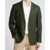 Mens 2 Piece Classic Green And Beige Suit 